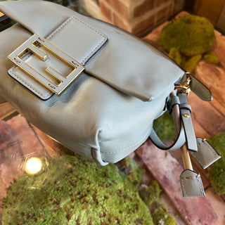 FENDI Mamma Baguette Small Nappa Leather Crossbody Bag