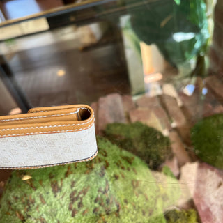 GUCCI Vintage White GG Logo Key Holder Pouch