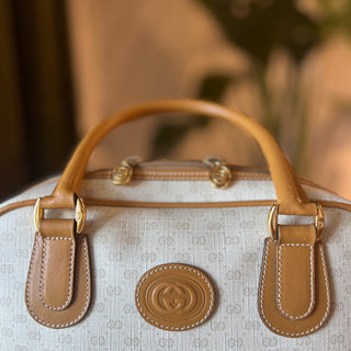 GUCCI Vintage Micro GG Monogram Handle Bag