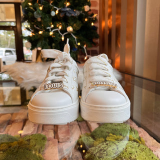 LOUIS VUITTON Time Out Calfskin Monogram Debossed Sneakers 38.5(835US)