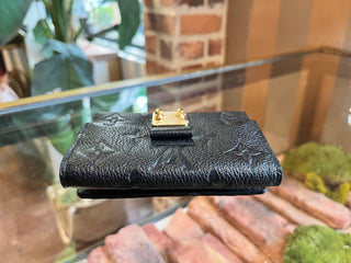 LOUIS VUITTON Black Empriente Metis Compact Wallet