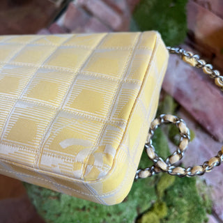 CHANEL Travel Line Yellow East West Nylon Shoulder Bag