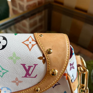 LOUIS VUITTON Beverly White Monogram Multicolor Canvas Shoulder Bag