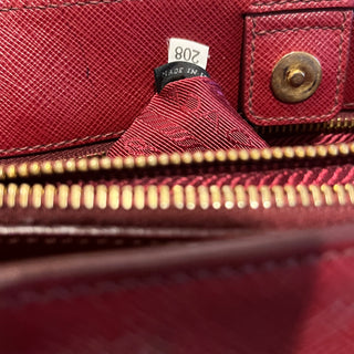 PRADA Saffiano Lux Red Leather 2-Way Tote Bag