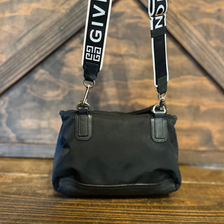 GIVENCHY Pandora Black Nylon Shoulder Bag