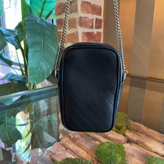 GUCCI Blondie Black Leather Crossbody