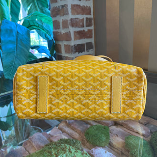 GOYARD Mustard Goyardine Coated Canvas and Leather Rouette PM Shoulder Bag