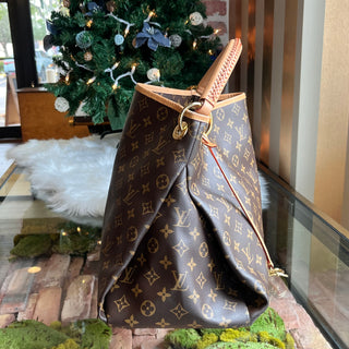 LOUIS VUITTON Artsy MM Brown Monogram Canvas Hobo Bag