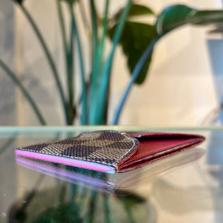 LOUIS VUITTON Damier Ebene Caissa Card Holder
