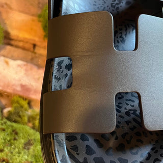 HERMES Chypre Brown Leopard Sandals SZ 39 (US 9)