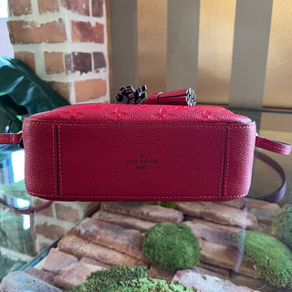 LOUIS VUITTON Saintonge Red Empriente Leather Crossbody