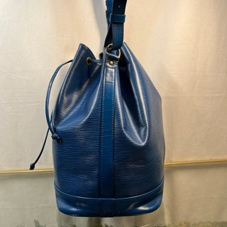 LOUIS VUITTON Large Noe Toledo Blue Epi Leather Bag