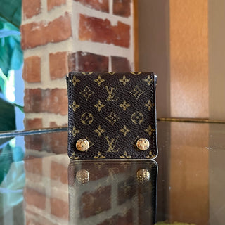 LOUIS VUITTON Small LV Monogram Folding Jewelry Case SM0074 3