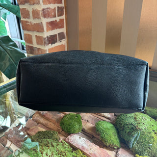 GUCCI Black Leather Soho Chain Tote