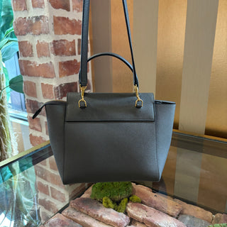 CELINE Grained Calfskin Nano Gray Belt Bag