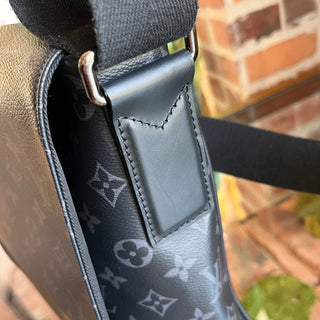 LOUIS VUITTON District MM Black Monogram Eclipse Canvas Crossbody Bag