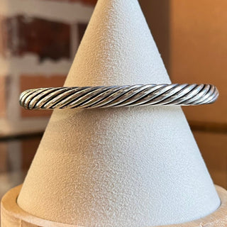 DAVID YURMAN Classic Cable 7MM 925 Sterling Silver Pearl Bracelet