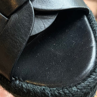 SAINT LAURENT Black Tribute Espadrilles SZ 40 (US 10)