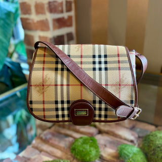 BURBERRY Vintage Haymarket Check Crossbody