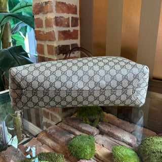 GUCCI Beige GG Supreme Mauve Reversible Tote
