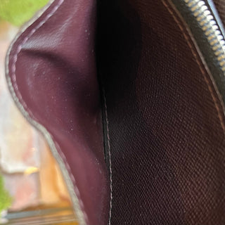 LOUIS VUITTON Brazza Taiga Leather Wallets w/ Intials