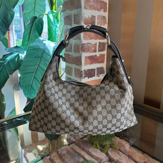 GUCCI GG Canvas Hobo Large