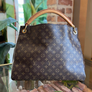 LOUIS VUITTON Artsy Brown Monogram Canvas Hobo Bag