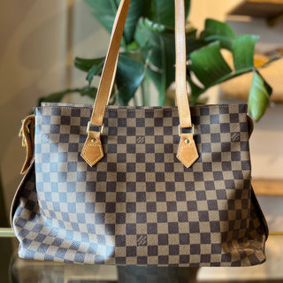 LOUIS VUITTON Vintage Columbine Damier Ebene Shoulder Bag