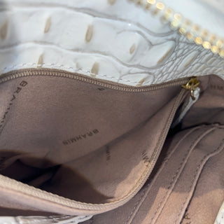 BRAHMIN Seashell Croc Embossed Leather Belt Bag