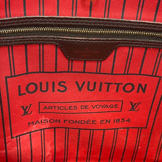 LOUIS VUITTON Neverfull MM Damier Ebene Canvas Tote Bag