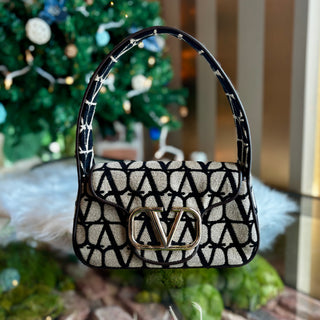 VALENTINO Locò Small Toile Iconographe Shoulder Bag