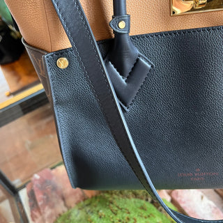 LOUIS VUITTON On My Side Black Calfskin Monogram Tote Bag