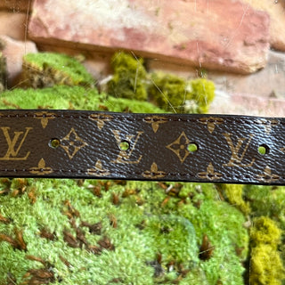 LOUIS VUITTON Mini Monogram Truck Buckle Belt SZ 80/32