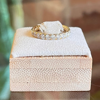DAVID YURMAN 18K Yellow Gold with Diamonds Eden Partway Band Ring