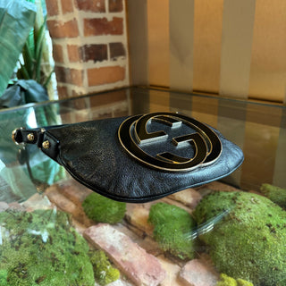 GUCCI Blondie Small Black Leather Shoulder Bag