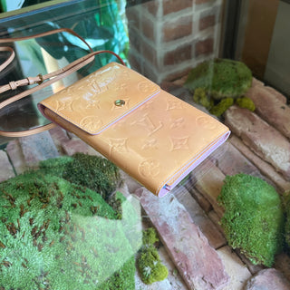 LOUIS VUITTON Walker Yellow Monogram Vernis Wallet