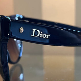 DIOR Collection "Les Marquises" 29AHA Black Acetate Cat Eye Sunglasses