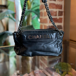 CHANEL Rock and Chic Black Lambskin Shoulder Bag