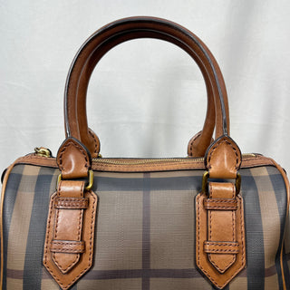 BURBERRY Chester Smoked Check Small Bowling Bag