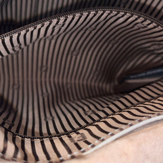 FENDI Leopard Print On Python Flap Shoulder Bag