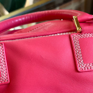 LOEWE Amazona 28 Pink Calfskin Satchel Bag