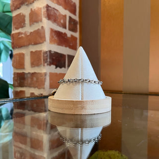 GUCCI GG Sterling Silver Interlocking Pendant Bracelet