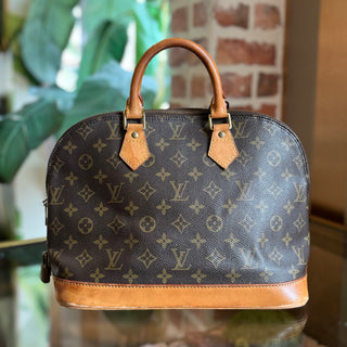 LOUIS VUITTON Alma PM Brown Vintage Monogram Canvas Bag