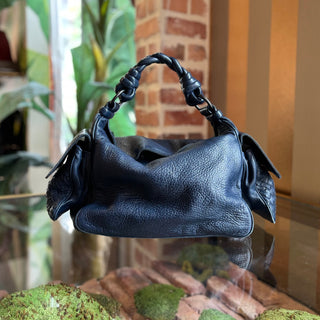 BOTTEGA VENETA Cocker Intrecciato-Trimmed Cervo Leather Hobo Bag