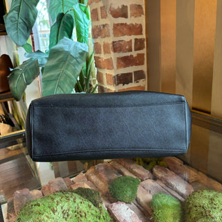 TORY BURCH Black Robinson Saffiano Tote