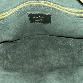 LOUIS VUITTON Petite Malle Souple Black Monogram Canvas Top Handle Bag