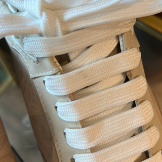 VERSACE Vitello Crosta Nylon Sneakers SZ 40