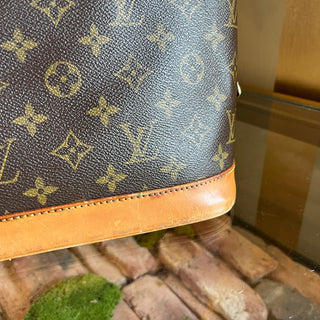 LOUIS VUITTON Vintage Alma PM Brown Monogram Canvas Top Handle