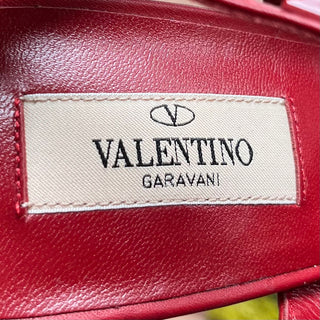VALENTINO Red Leather Rockstud Heels SZ 41 (US 11)