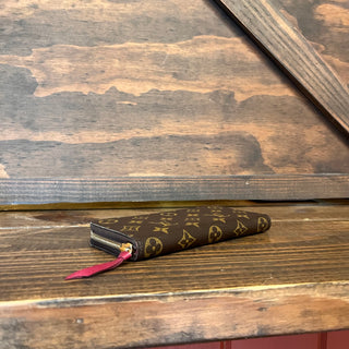 LOUIS VUITTON Clemence Fuchsia Monogram Canvas Wallet
